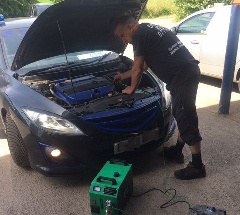 Carbon engine cleaning equipment at DB Autocare